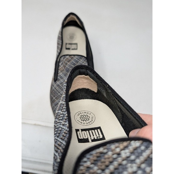 Fitflop Shoes Women's Size 11 Superskate Twill Knit Slip On‎ Athletic Loafers - Picture 9 of 10